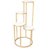 Metal planter stand with 4 self
